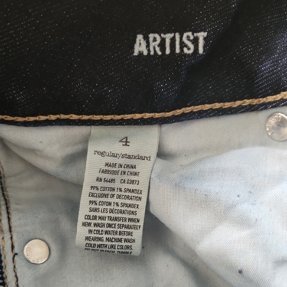 American Eagle Outfitters Dark Blue Ankle Jeans - Picture 7 of 7